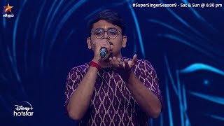 Ullathil Nalla Ullam Song by Abhijith  Super Singer Season 9 [upl. by Odicalp]