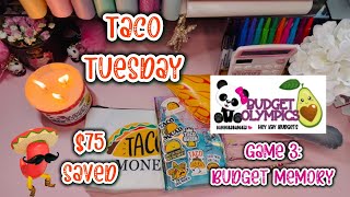 🌮🌺 75 Saved in Super Fun Taco Tuesday 🌺🌮 Budget Olympics Game 3 🌺 Money Saving Hack budgeting [upl. by Prudi726]