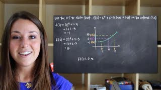 Intermediate value theorem to prove a root in an interval KristaKingMath [upl. by Stamata317]