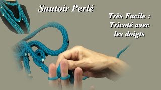 Comment faire un sautoir sur ruban organza et satin [upl. by Ahseirej]