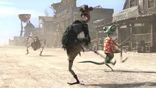 Rango try to copy style of walking full scene HD movie scene [upl. by Aneetsyrk]