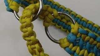 Zugstopp Halsband aus Paracord für Vierbeiner  Paracord Flechten Anleitung in Deutsch auch als Blog [upl. by Spearing]