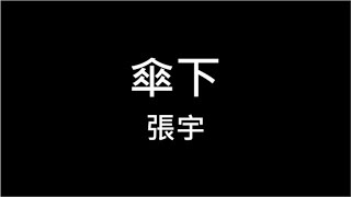 張宇 ♪ 傘下 繁體歌詞 我們在傘下如此執著凝望 愛與割捨來回碰撞 傘外的世界 有一片蔚藍 320k 動態歌詞 Lyrics ♬ 高音質 KTV Aina Music [upl. by Ardaed]