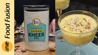 Homemade Zafrani Kheer Mix Recipe By Food Fusion Ramazan Special Recipe [upl. by Ardnek15]