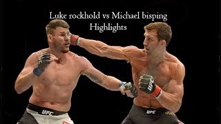 Michael Bisping Vs Luke Rockhold 2 FULL HIGHLIGHTS [upl. by Aerdnaid]