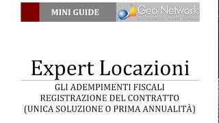 Expert Locazioni Immobiliari  Gli adempimenti fiscali registrazione del contratto [upl. by Norval]