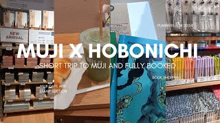 muji vertical planner and hobonichi weekly supplement short trip to muji cafe and bookstore vlog [upl. by Eelatsyrc]