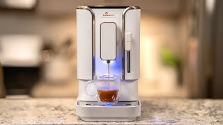 Concierge Elite Diamond White Fully Automatic Whole Bean Espresso and Cappuccino Machine [upl. by Raycher]