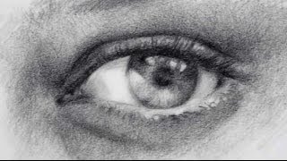 How to Draw Realistic Eyes  Pencil Shading Exercise [upl. by Dory666]