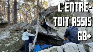 LEntreToit Assis 6b  Fontainebleau Franchard Isatis [upl. by Ettelracs]