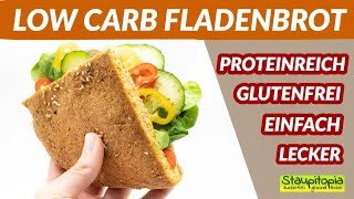 Low Carb Fladenbrot ohne Mehl selber machen 😋 [upl. by Ralleigh]