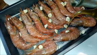 GAMBONES AL HORNO  LANGOSTINO CAMARÓN O GAMBAS AL HORNO [upl. by Ayinat]