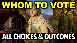 Vote for Ealdorman of Lincolnscire Hunwald Aelfgar or Herefrith  Choices amp Outcomes  AC Valhalla [upl. by Adnauqaj861]