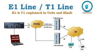 What is E1 line  What is T1 line  E1 and T1 Explained in Urdu and Hindi [upl. by Husha342]