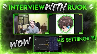 INTERVIEW WITH RUOK FF amp REVEAL OF ALL HIS SETTINGS [upl. by Cristiona920]