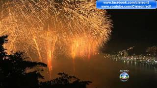 Queima de Fogos em Copacabana Réveillon 2014 HD720P 01012014 [upl. by Oiratnom]