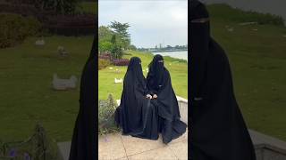 Muslim girls hijab design  Right way hijab design✅abaya hijab design 2024 shorts hijabstyle [upl. by Chev]