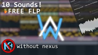 Alan Walker Sounds  10 Free DirectWave Sounds  No External Plugins  FREE FLP [upl. by Pansie]