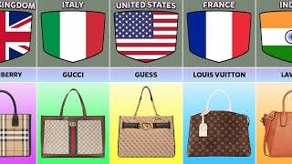 Best Luxury Handbags Brands From Different Countries [upl. by Siladnerb431]