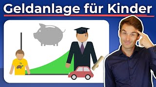 Geldanlage für Kinder Richtig sparen und anlegen fürs Kind  Finanzfluss [upl. by Ahrendt735]