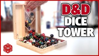 How to build a DICE TOWER wood box  MANDALA art painted with POSCA PENS on wood  DnD DIY [upl. by Nikoletta748]