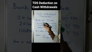 TDS On Cash Withdrawal  Tax Deductions at Source  TDS  Income Tax [upl. by Otrebire]