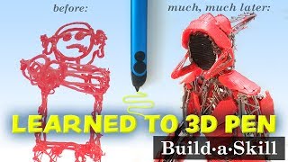 I spent 51 hours learning to use a 3D pen Progress from beginner to 3D pen robot [upl. by Laeira]