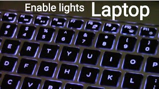 How to Switch On Keyboard Lights  Keyboard light settings on Laptops [upl. by Marr]