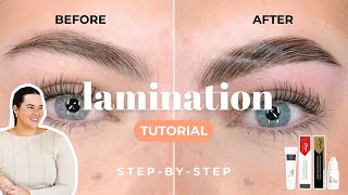 Thuya Brow Lamination amp Pre Smoothing Step By Step [upl. by Quar]