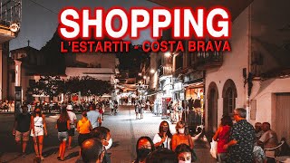 Summer night Shopping in LEstartit Costa Brava Spain [upl. by Dam]