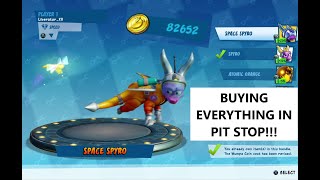 Crash Team Racing Nitro Fueled  BUYING EVERYTHING IN PIT STOP  Gasmoxia Grand Prix [upl. by Lleznol]