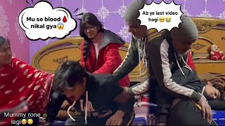 Blood vomiting 🤮😳ho gyi😰Ab ye last video hai🥺😖😭prank gone extremely wrong😱🤯😨 [upl. by Antonio359]