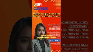 Unifi Home Fibre at Medan Tengku Apartment George Town Pulau Penang [upl. by Noled]