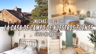 TRANSFORMO MI CASA DE CAMPO 🏡 Hago una lámpara DIY con una cesta 😍 ¿Pongo suelo hidráulico IDEAS ✨ [upl. by Michell561]