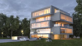 3Ds Max 2021 Vray 5 Complete Exterior Rendering Tutorial for beginners [upl. by Roldan]