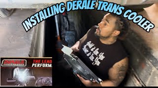 Installing Derale trans cooler on the Box Chevy… well kinda [upl. by Sauveur]