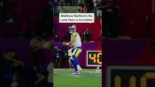 Matthew Stafford’s No Look Pass is Incredible coachschuman nucsports Superbowl matthewstafford [upl. by Yensehc]