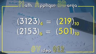 Math Appliqué BDarija 012  Exercice  Conversion base 4 et 6 en base 10 [upl. by Juliet]