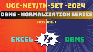 Episode 1  Normalization  Excel Vs DBMS  Pure foundation for sure success  Real world example [upl. by Lawry]