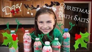 DIY Christmas Gifts for Kids DIY Christmas Bath Salts Peppermint Bath Salts [upl. by Nnylak]