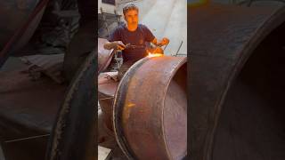 Coppersmithing The 133pound copper pot 🇮🇷😍persianhandicraftscoppersmithshorts [upl. by Fredel]