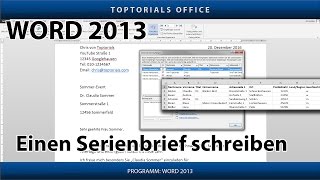 Serienbrief ganz einfach mit Microsoft Word und Excel erstellen [upl. by Kirbie]