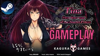 Tina Swordswoman of the Scarlet Prison  Gameplay PC KAGURA GAMES tina [upl. by Ecirehs66]