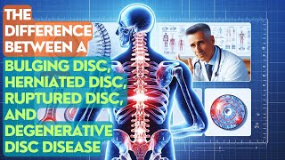 The Difference Between A Bulging Disc Herniated Disc Ruptured Disc And Degenerative Disc Disease [upl. by Neelahs]