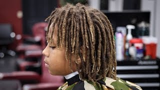 MUST SEE TRANSFORMATION BARBER TUTORIAL MID FADE DREADS ON TOP [upl. by Wain]