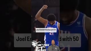 Joel Embiid Dominates with 50 Points Leads 76ers Over Knicks in Game 3 nbaplayoffs joelembiid [upl. by Muhcan]