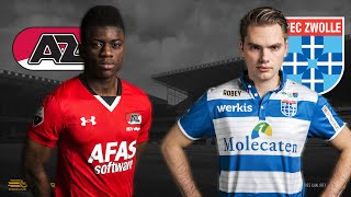 Aristote Ndunu  Stefan Vellinga  AZ  PEC Zwolle  Speelronde 24  EDivisie [upl. by Shepard]