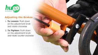 How to adjust the brakes of your Hugo® Sidekick™ Rollator [upl. by Adranoel]