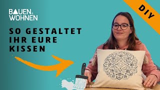 Kissen bedrucken  DIY Anleitung  perfekte Geschenkidee [upl. by Trever]