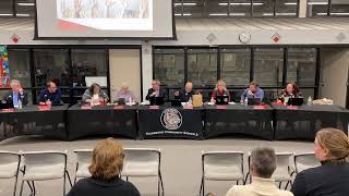 Vicksburg Community Schools Board Meetings 01152024 [upl. by Colburn]